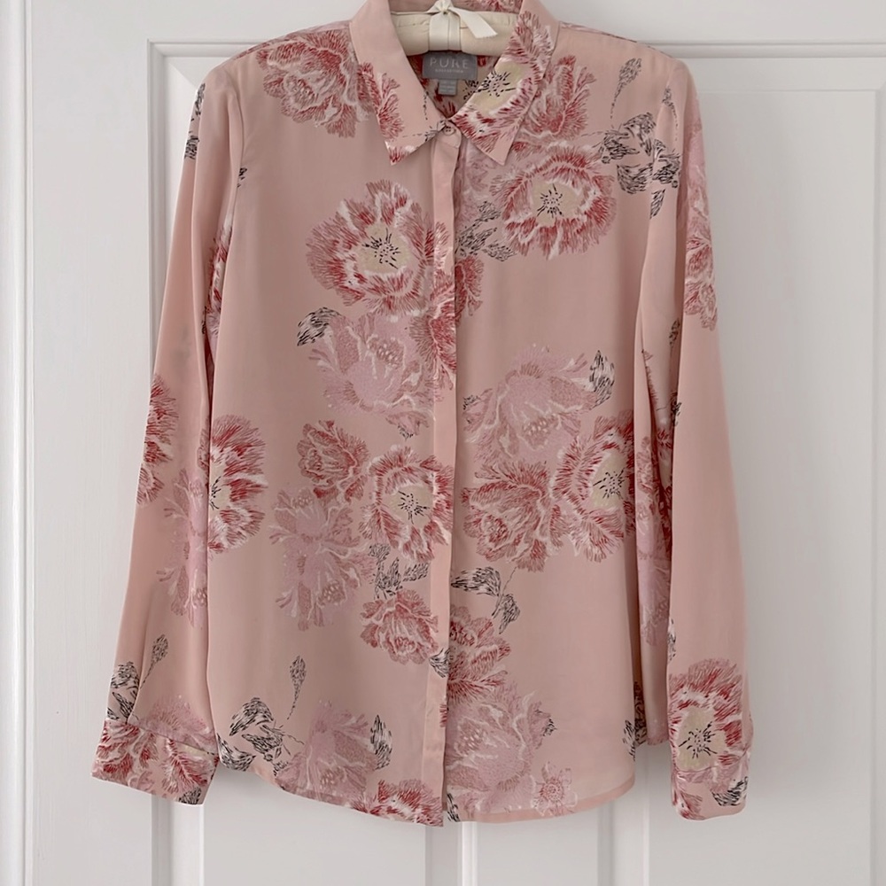 Pink Silk Shirt